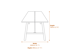 Louie Black Black Dining Table Dimensions Diagram