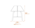 Louie Tawny Black Dining Table Dimensions Diagram
