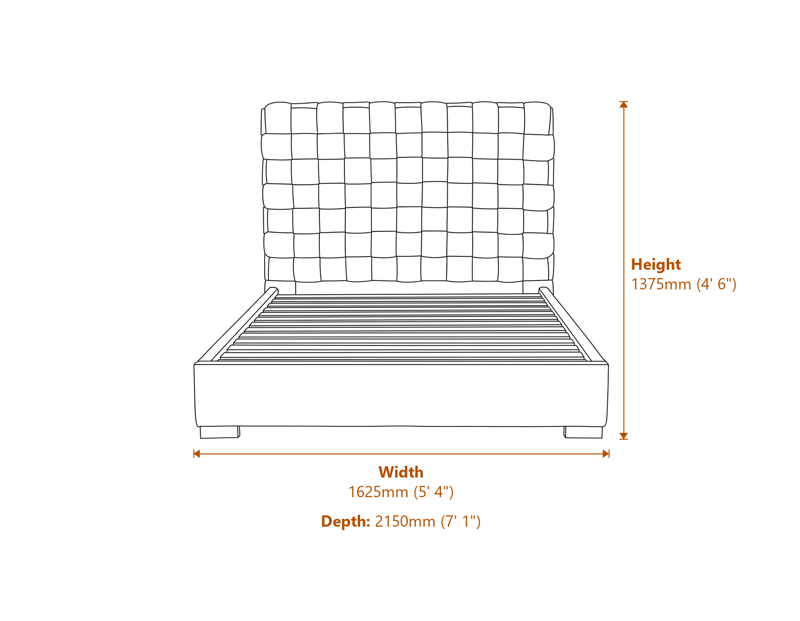 Beds & Bed Frames Dimensions Diagram