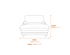 Plumpton Chair Denim Blue Weave Dimensions Diagram