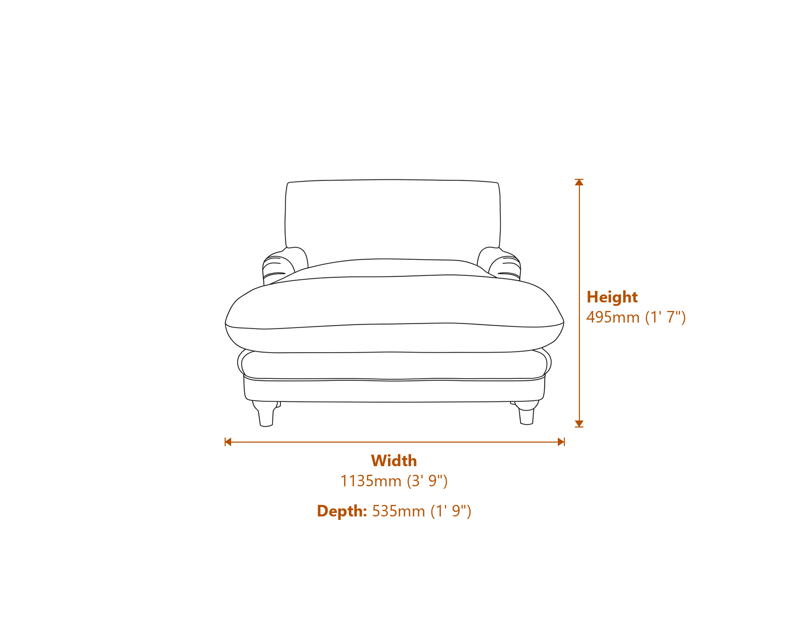 Footstools Dimensions Diagram