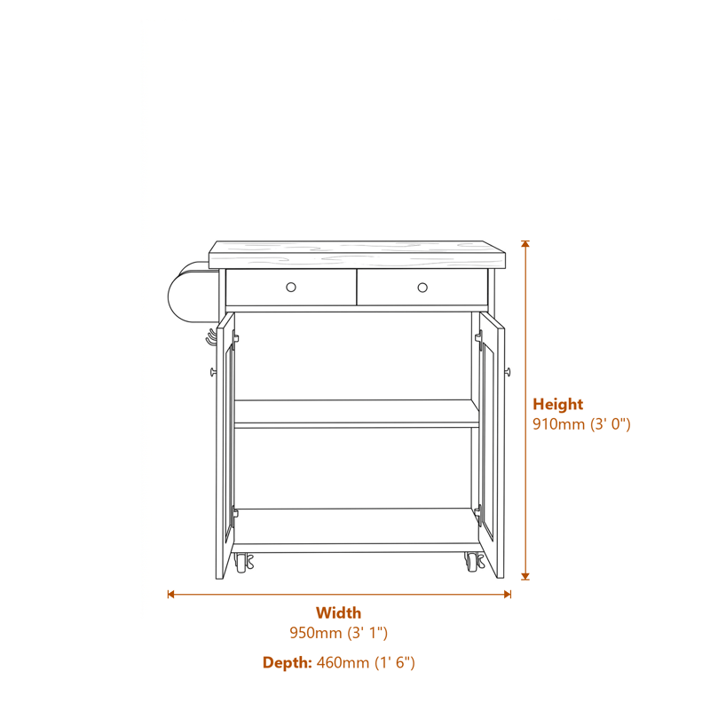 Sideboards Dimensions Diagram