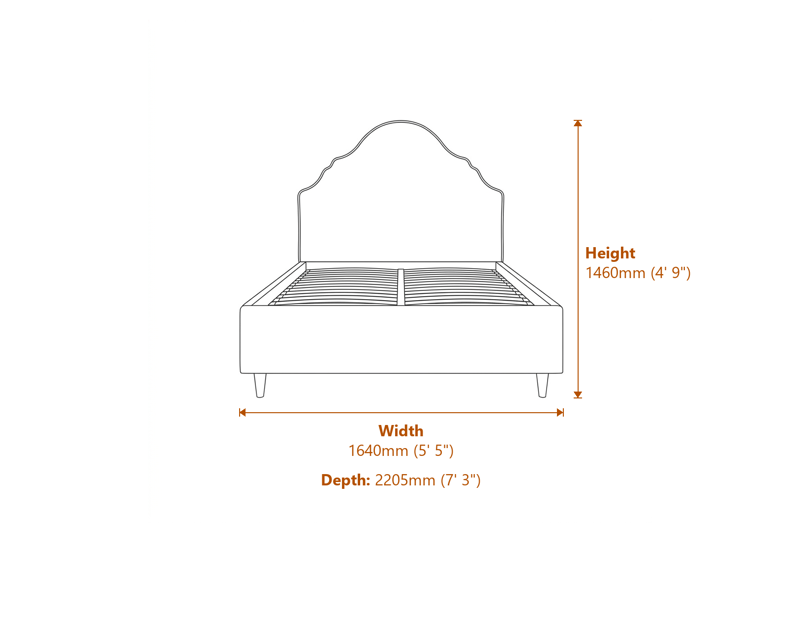 Beds & Bed Frames Dimensions Diagram