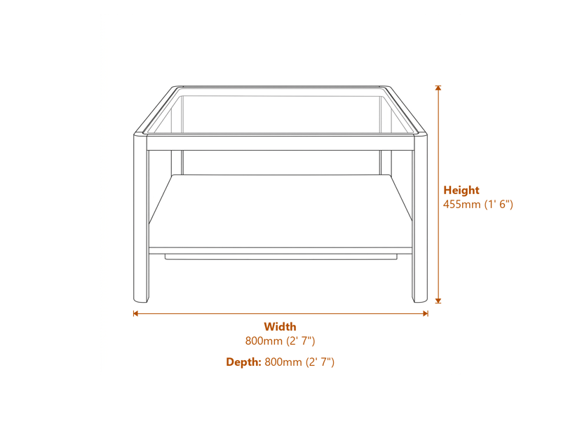 Coffee Tables Dimensions Diagram