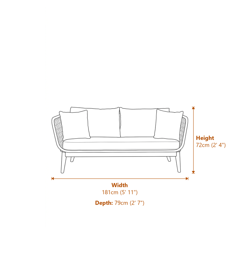Sofas Dimensions Diagram