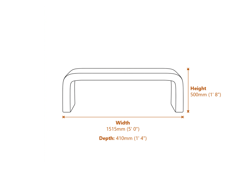 Benches Dimensions Diagram