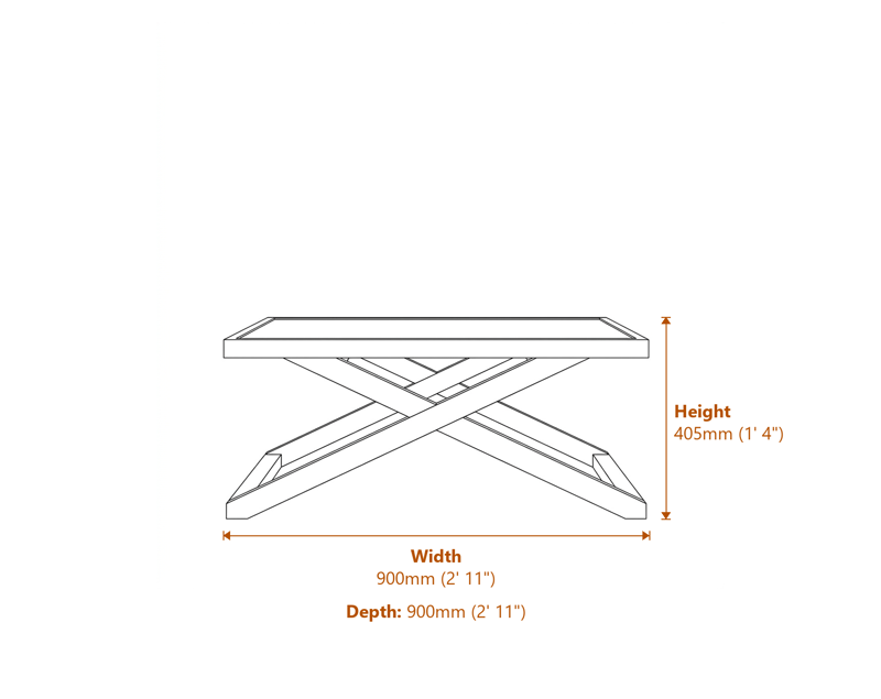 Coffee Tables Dimensions Diagram