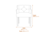 Shay Stone Winged Counter Stool Dimensions Diagram