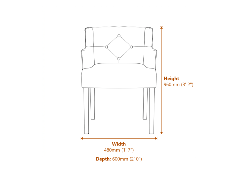Bar Stools Dimensions Diagram