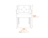 Shay Stone Winged Dining Chair with Arms Dimensions Diagram