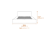 Soho Ink Blue Double Bed Dimensions Diagram