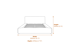 Soho White Clay King Size Bed Dimensions Diagram