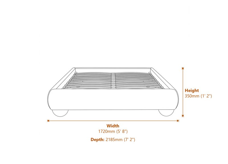 Beds & Bed Frames Dimensions Diagram