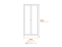 Storm Black 2 Door Wardrobe Dimensions Diagram