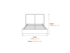 Sunday Ivory Single Bed Dimensions Diagram
