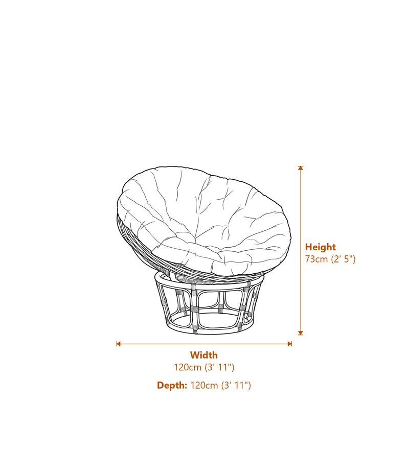 Armchairs Dimensions Diagram