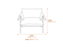 Wardour Onyx Chair Dimensions Diagram