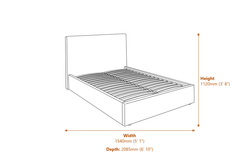 Beds & Bed Frames Dimensions Diagram