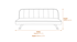 Brighton Sofa Bed Grey Dimensions Diagram