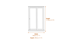 Devon White 5 Drawer Chest Dimensions Diagram