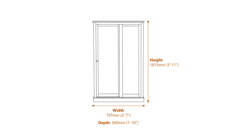 Wardrobes Dimensions Diagram