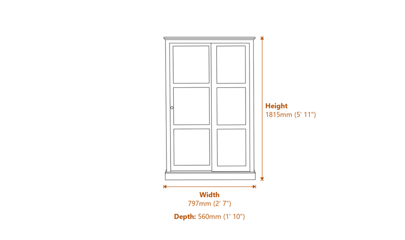 Wardrobes Dimensions Diagram