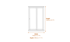 Devon Oak 3 Door Sliding Wardrobe Dimensions Diagram