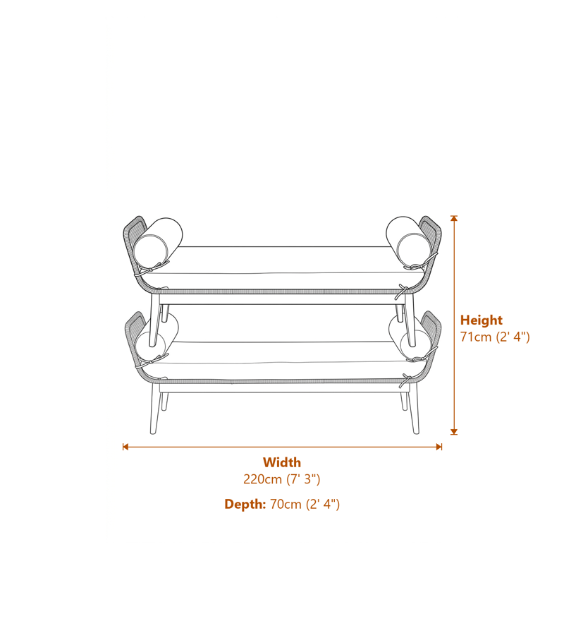 Sofas Dimensions Diagram