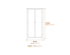 Havana Grey Single Bed Dimensions Diagram