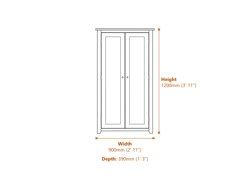 Chests of Drawers Dimensions Diagram