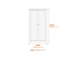 Havana White Double Bed Dimensions Diagram