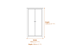 Havana White 3+2 Chest Dimensions Diagram