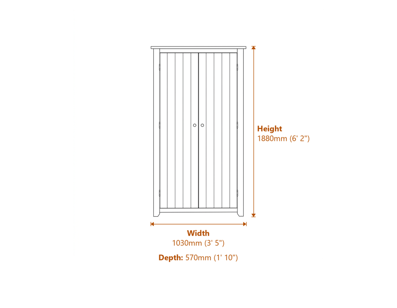 Wardrobes Dimensions Diagram