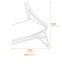 Manado Relax Natural Rattan Sofa Dimensions Diagram