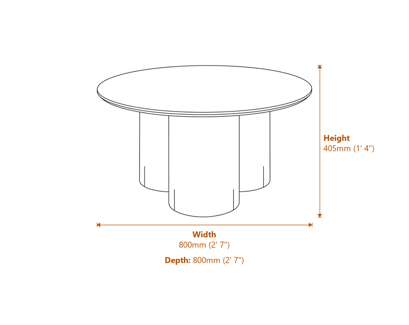 Coffee Tables Dimensions Diagram