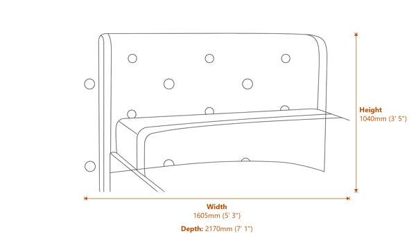 Pierre King Bed Dimensions Diagram