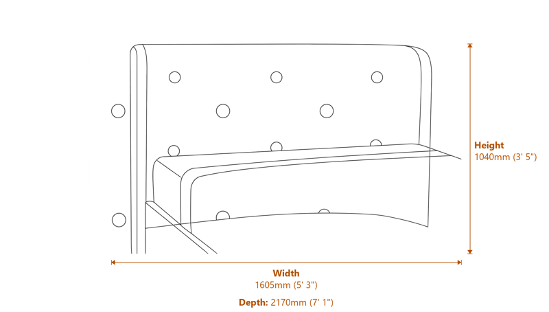 Beds & Bed Frames Dimensions Diagram