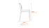 Riva Chair Black Dimensions Diagram