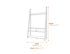 Tiva Ladder Ent Tv Unit Black 1 Pack Dimensions Diagram