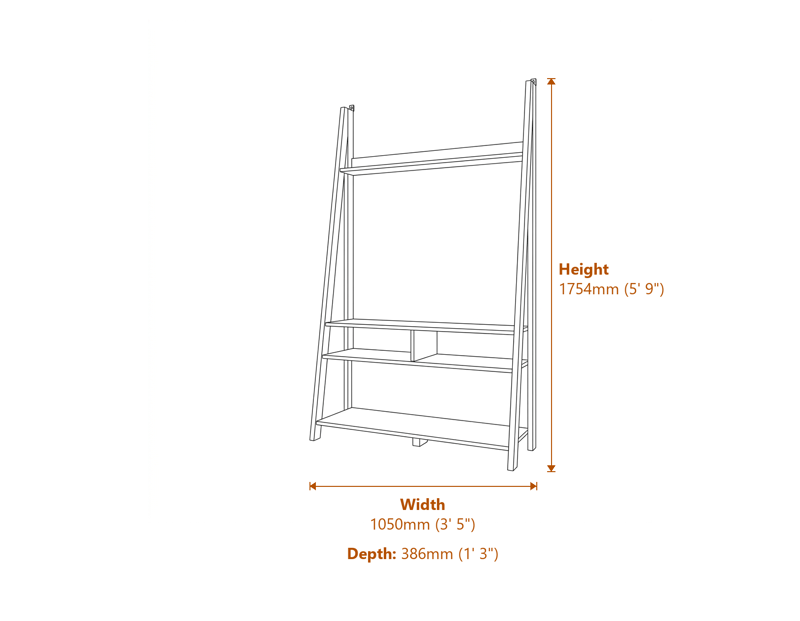 TV Units Dimensions Diagram