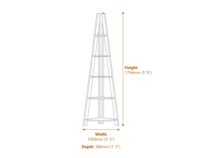 TV Units Dimensions Diagram