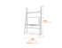 Tiva Ladder Ent Tv Unit Oak 1 Pack Dimensions Diagram