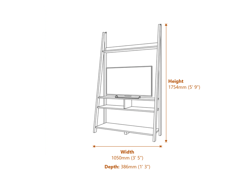 TV Units Dimensions Diagram