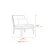 Farmoor Occasional Chair Natural Dimensions Diagram