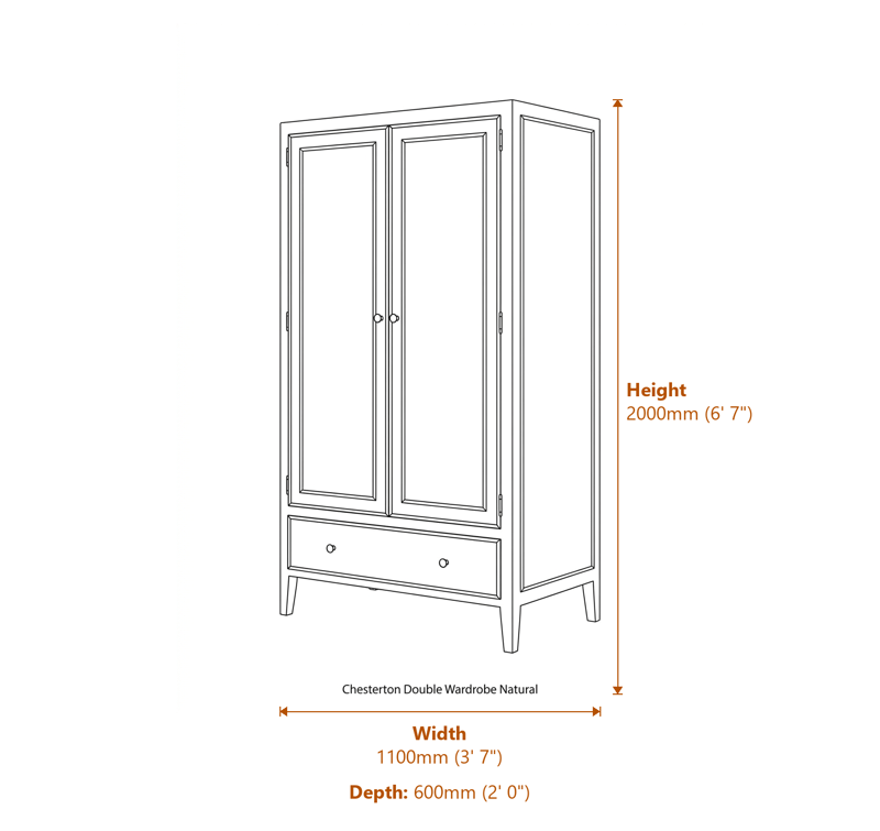Wardrobes Dimensions Diagram