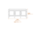 Chesterton Sideboard Natural Dimensions Diagram
