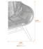 Sisal Black Rope Armchair Dimensions Diagram