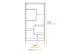 Large Black Multi Shelf Unit Dimensions Diagram