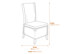 Capri Collection Outdoor Dining Chair Dimensions Diagram