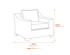 Capri Collection Outdoor Armchair Dimensions Diagram